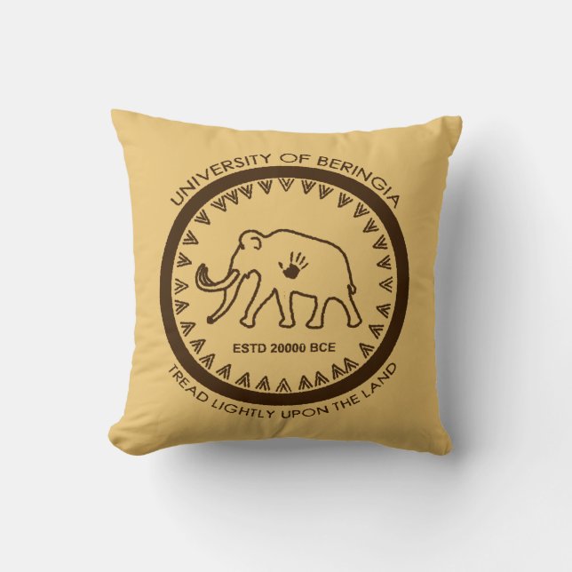 Coussin Université de Beringia Mammoth (Recto)