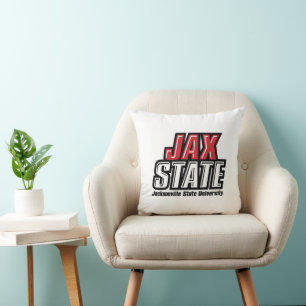 Coussin Université d'État de Jacksonville Logo JAX STATE