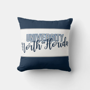 Coussin University of North Florida - UNF Script Navy Blue