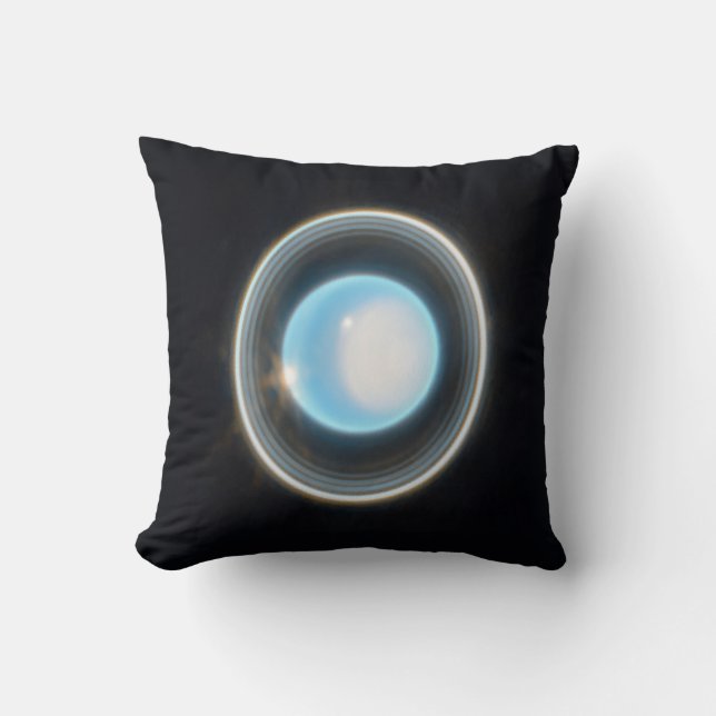 Coussin Uranus planétaire avec anneaux Image JWST (Recto)