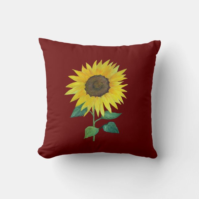 Coussin urbain de tournesol de ferme (Recto)
