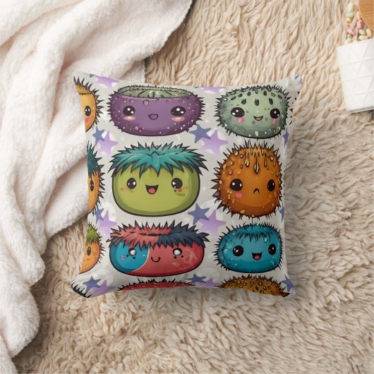 Coussin Urchin avec étoiles Imprimer (Couverture)