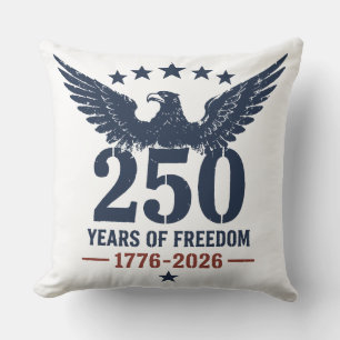 Coussin USA 250e anniversaire aigle patriotique années de