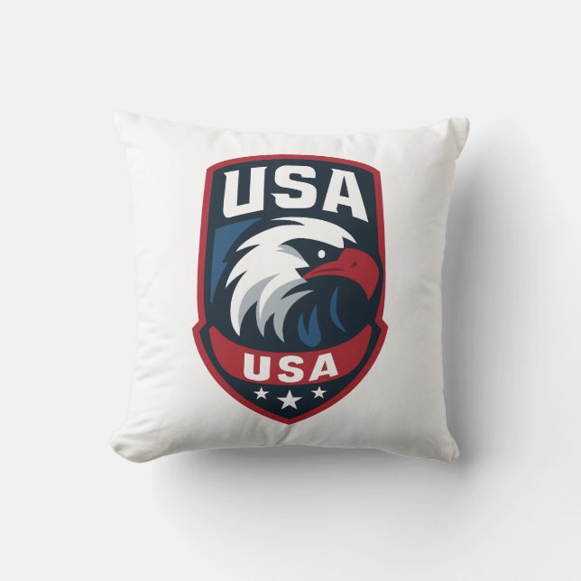 Coussin USA Eagle Sports Crest (Recto)