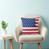 Coussin USA Flag Throw Pillow – Patriotic American Home de (Chaise)