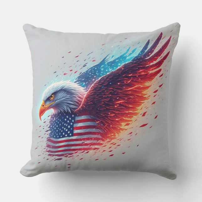Coussin USA Independence Day Eagle Design (Recto)