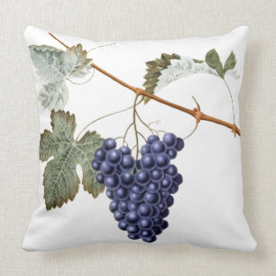 Coussin Usine pourpre Vinyard de vigne de feuille vintage