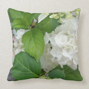 Coussin Usines de jardin blanches de nature de vert de