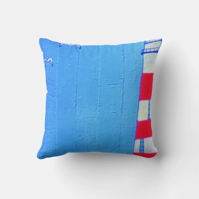 Coussin Vacances à la mer (Verso)