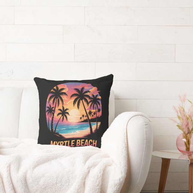 Coussin Vacances à Myrtle Beach Surfeur  (Canapé)
