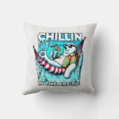 Coussin Vacances dans l'Arctique (Verso)