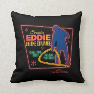 Coussin Vacances de Noël Symbole Cousin Eddie Neon