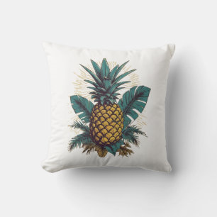 Coussin Vacances d'été feuille Vintage moderne