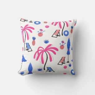Coussin Vacances d'été : Palm Trees Ananas Motif