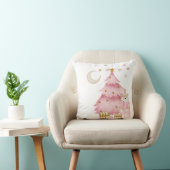 Coussin Vacances d'hiver rose ours coton (Chaise)
