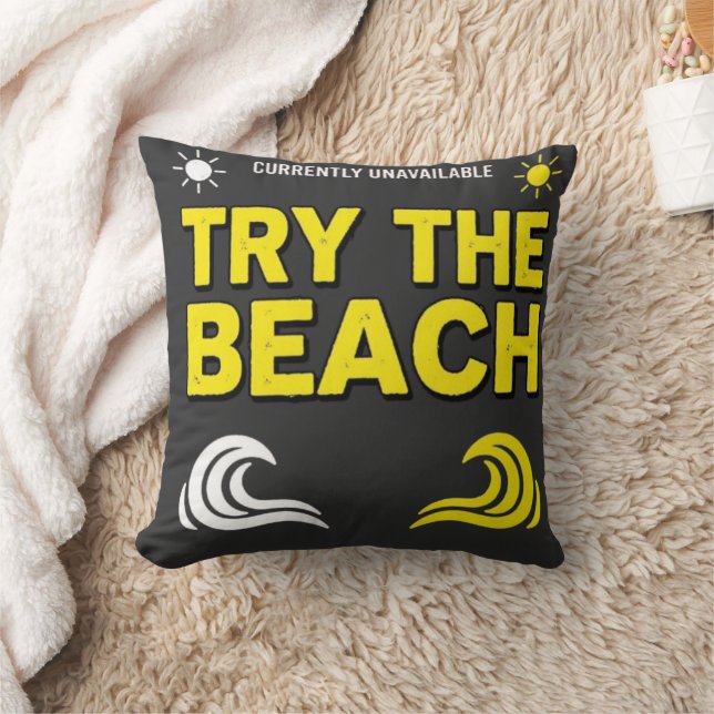 Coussin  Vacances drôles à la plage (Couverture)