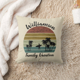Coussin Vacances familiales personnalisées