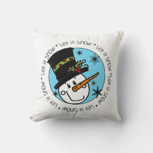 Coussin Vacances Snowman Laisser neiger