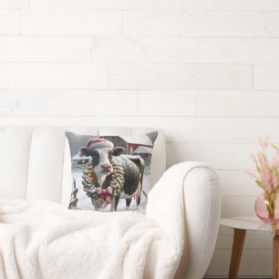 Coussin Vache avec fil de Vacances