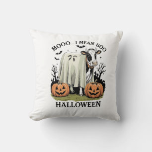 Coussin Vache de ferme Halloween vintage