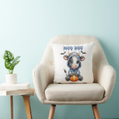 Coussin Vache de Halloween Moo Boo (Chaise)