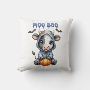 Coussin Vache de Halloween Moo Boo