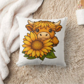 Coussin Vache et tournesol (Couverture)