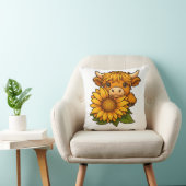 Coussin Vache et tournesol (Chaise)