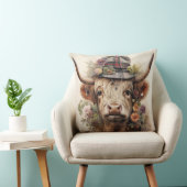 Coussin Vache Highland en coiffure 1 sur 4 (Chaise)