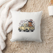 Coussin Vache patriotique conception vectorielle de camion (Couverture)