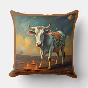 Coussin Vache Sacrée Diwali Home Charme