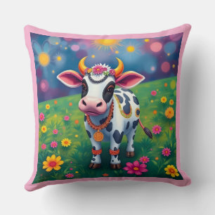 Coussin Vaches sacrées déguisées pour Diwali