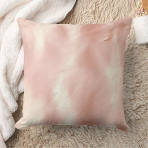 Coussin Vachette blanche rose du sud-ouest
