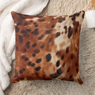 Coussin Vachette noire Brown