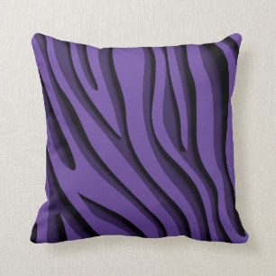 Coussin Vague 3D Zebra Soft Purple De Luxe