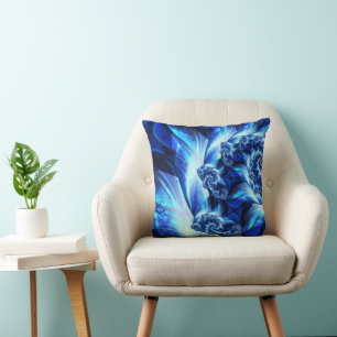 Coussin Vague Bleu Clair