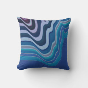 Coussin Vague bleue