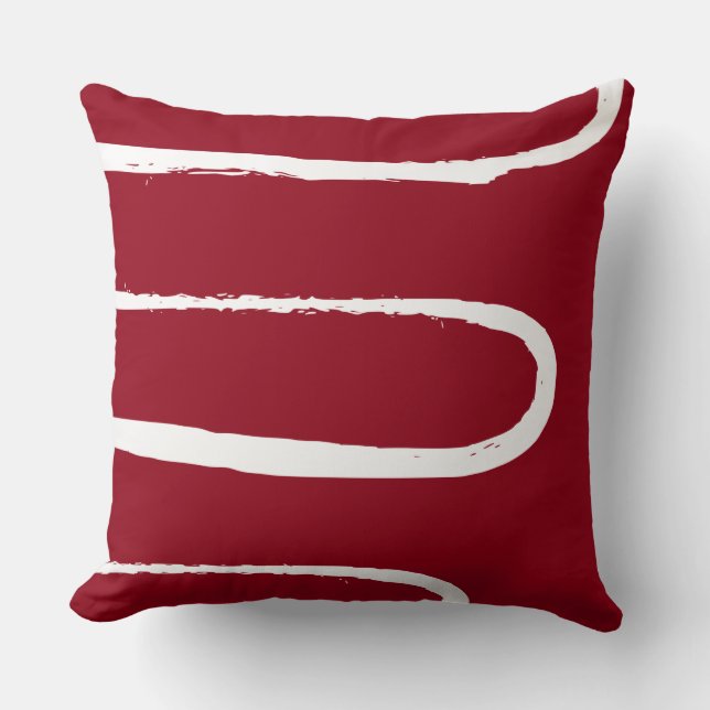 Coussin Vague Bright Candy Rouge (Recto)