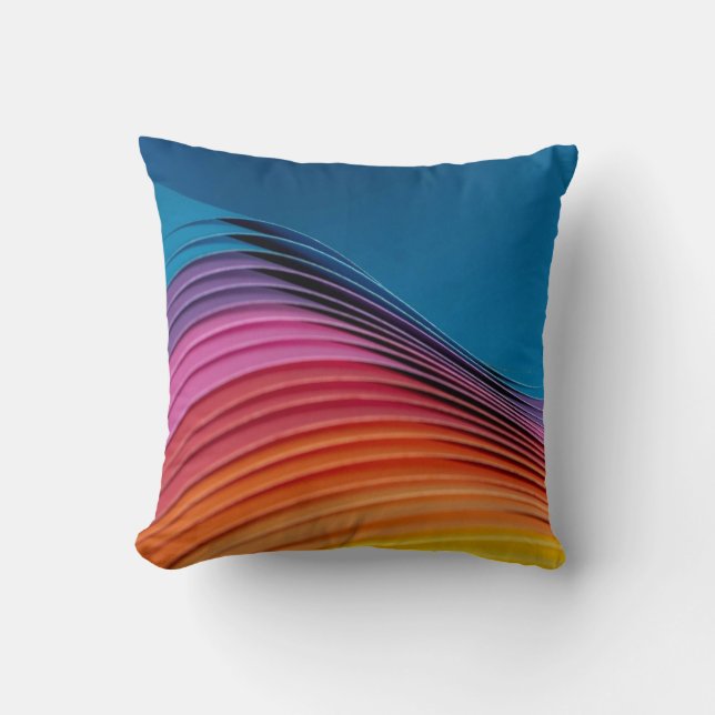 Coussin Vague colorée (Recto)