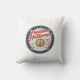 Coussin Vague de chaleur de la liberté Patriotique Météo d