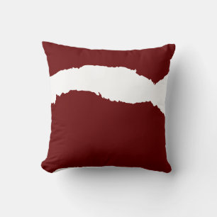Coussin Vague déchirée Rouge profond