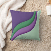 Coussin Vague Moderne Violet Vert (Couverture)