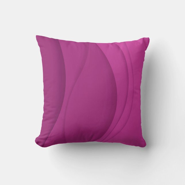 Coussin Vague rose douce de luxe (Recto)
