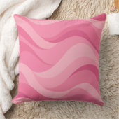 Coussin Vagues abstraites rose tendre (Couverture)