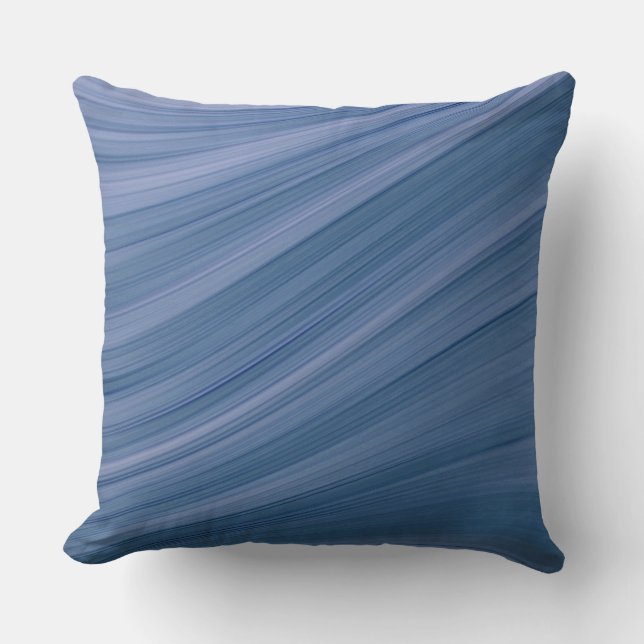 Coussin Vagues Bleues profondes (Recto)