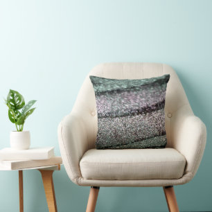 Coussin Vagues de paillettes Glam 1
