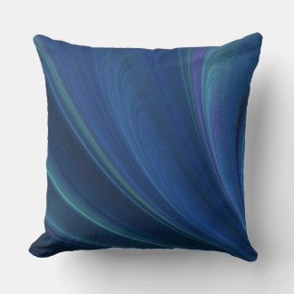 Coussin Vagues De Sable Doux Bleu Et Vert