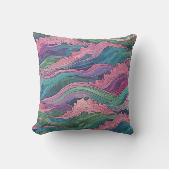 Coussin Vagues de Sirène (Recto)