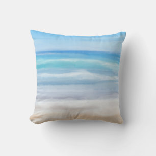 Coussin Vagues Enjouées Par Une Journée Ensoleillée À La P