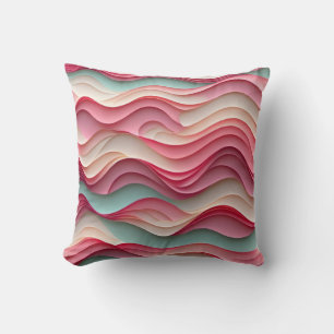 Coussin Vagues fraîches couleur bonbon
